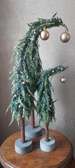 3x kerstboom met hangende punt kunstgroen, Diversen, Kerst, Nieuw, Ophalen of Verzenden, Nvt, Nvt