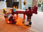 Lego (21154) Minecraft Blaze brug, Ophalen of Verzenden, Zo goed als nieuw, Complete set, Lego