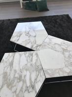 Minotti marmeren koffietafels uit Italië, Ophalen, 55 tot 75 cm, Zo goed als nieuw, Overige vormen