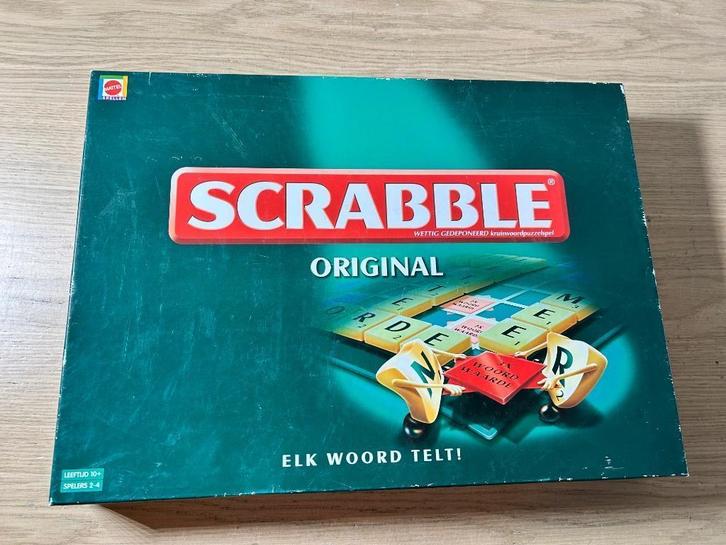 Scrabble Original Bordspel, Hobby en Vrije tijd, Gezelschapsspellen | Bordspellen, Zo goed als nieuw, Ophalen of Verzenden