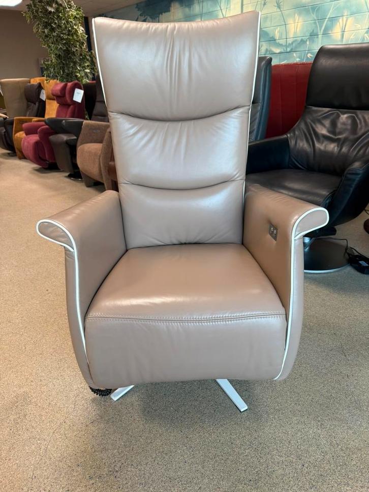 Luxe Sta op stoel relax fauteuil Prominent gratis bezorgd, Huis en Inrichting, Fauteuils, Nieuw, Leer, Verzenden