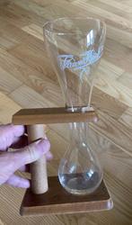 Origineel bierglas Kwak 33 cl in houten Kwak houder, Verzamelen, Biermerken, Ophalen of Verzenden, Zo goed als nieuw, Glas of Glazen