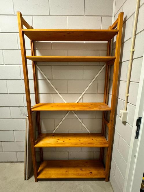 Lundia Stellingkast Houten 209cm x 103cm, Huis en Inrichting, Kasten | Stellingkasten, Gebruikt, Ophalen