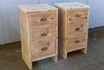 Nachtkastjes 75cm hoog lades afhaalprijs €250,-, Ophalen, Minder dan 45 cm, Nieuw, 70 cm of meer