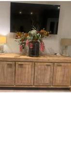 Teakhouten Dressoir, Ophalen, 150 tot 200 cm, Teakhout, 25 tot 50 cm