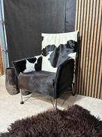 Montis Charly Fauteuil Koeienhuid, Huis en Inrichting, Fauteuils, Ophalen, Zo goed als nieuw, 50 tot 75 cm, Leer