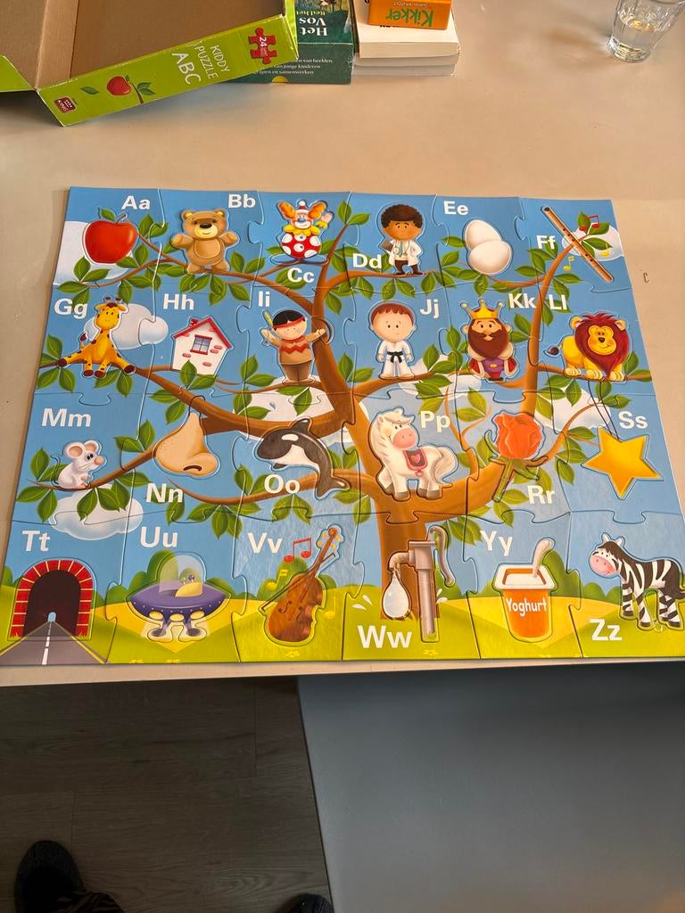 Kiddy Puzzle ABC - Leerzaam en Leuk!, Ophalen of Verzenden, 10 tot 50 stukjes, Gebruikt, 2 tot 4 jaar