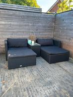 vidaXL 5-delige Loungeset zwart 1 jaar oud, Ophalen of Verzenden, Zo goed als nieuw