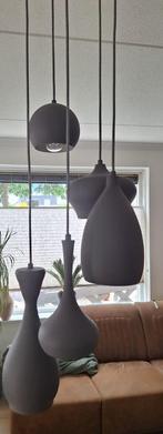 Hanglamp met 5 lampen grijs qazqa drops, Huis en Inrichting, Lampen | Hanglampen, Ophalen of Verzenden, Zo goed als nieuw, Overige materialen