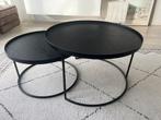 Ethnicraft Bijzettafels - Set van 2, Gebruikt, Rond, Ophalen of Verzenden, Metaal