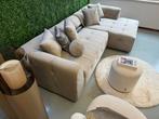 ACTIE - Luxe Velvet Loungebank Flipper 290x160cm NIEUW Beige, Nieuw, 150 cm of meer, 250 tot 300 cm, Stof