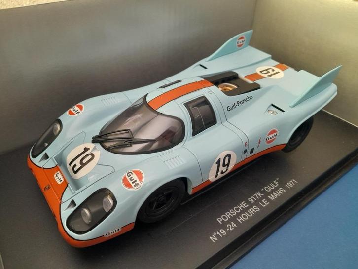 1:18 Eagles Race Porsche 917K #19, Le Mans 1971, Hobby en Vrije tijd, Modelauto's | 1:18, Zo goed als nieuw, Auto, Overige merken