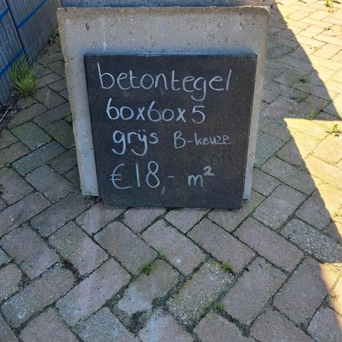 Betontegels 60x60 grijs, Tuin en Terras, Tegels en Klinkers, Nieuw, Terrastegels, Beton, 10 m² of meer, Ophalen of Verzenden