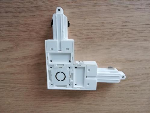 L-verbinder 2 voor 1-fase rail wit, opbouw voor plafond rail, Huis en Inrichting, Lampen | Spots, Nieuw, Plafondspot of Wandspot
