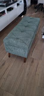Stijlvolle opbergbank / voetenbank, Minder dan 50 cm, Ophalen of Verzenden, Zo goed als nieuw, Stof