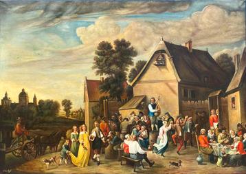 Exclusief! “De Vlaamse kermis”naar David Teniers (1610-1690) beschikbaar voor biedingen