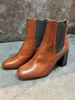 COCO bella enkellaarsjes met slangenprint, Ophalen of Verzenden, Zo goed als nieuw, Bruin, Lage of Enkellaarzen