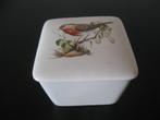 t Delftsche Huys Delfts Wit dekseldoosje met vogel, Antiek en Kunst, Ophalen of Verzenden