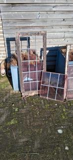 Kozijn kozijnen glas in lood oud vintage decoratie, Ophalen, Gebruikt, Minder dan 80 cm, Minder dan 80 cm