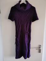 Paarse gebreide jurk, Mt L Mohair Wol  30% mohair, rest acry, Paars, Maat 42/44 (L), Ophalen of Verzenden, Zo goed als nieuw