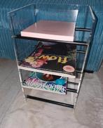 Plexiglas lectuurbak/houtblokhouder/tafeltje, Huis en Inrichting, Ophalen, Zo goed als nieuw