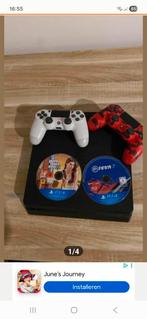 Playstation met 3 spellen en 2 controllers, Spelcomputers en Games, Met 2 controllers, Ophalen of Verzenden, Original, Gebruikt