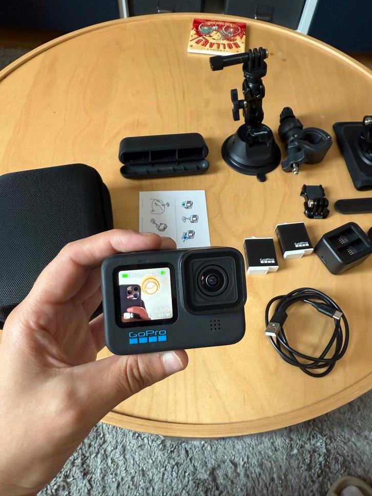 GoPro Action 10 Camera met Accessoires, Audio, Tv en Foto, Actiecamera's, Gebruikt, GoPro, Ophalen of Verzenden