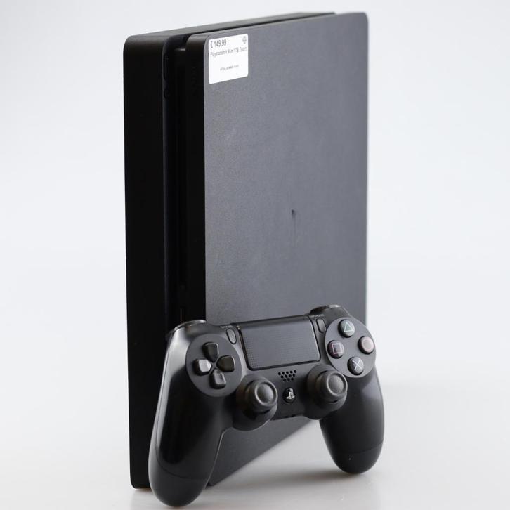 Playstation 4 Slim 1TB Zwart, Spelcomputers en Games, Spelcomputers | Sony PlayStation 4, Zo goed als nieuw
