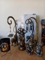 Lamp 2x aap jungle beeldjes etc, Huis en Inrichting, Lampen | Tafellampen, Ophalen, Zo goed als nieuw, Minder dan 50 cm