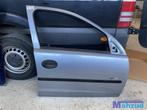 OPEL CORSA C grijs Z163 Rechts voor deur portier 5 deurs, Ophalen of Verzenden, Gebruikt, Opel, Deur