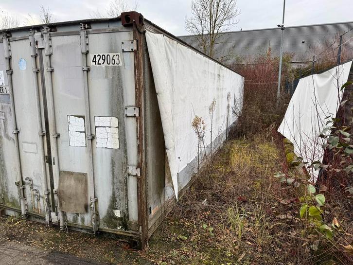 Zee container 40ft, hardhouten vloer, Doe-het-zelf en Verbouw, Metalen, Gebruikt, IJzer, Ophalen