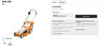STIHL EM 339, Ophalen, Cirkelmaaier, Elektrische grasmaaier, Zo goed als nieuw
