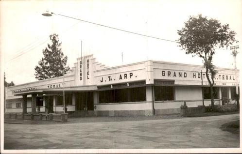 Nederlands Indië - Hotel Arp Tegal, Verzamelen, Ansichtkaarten | Nederland, Gelopen, 1920 tot 1940, Ophalen of Verzenden