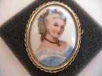Een mooie Oude Antieke Limoges Porselein Broche, Sieraden, Tassen en Uiterlijk, Antieke sieraden, Verzenden, Overige materialen