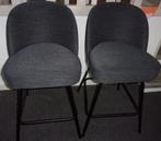 2x barkruk Be Pure Home barkrukken grijs zwart 65 cm vogue, Ophalen, Met voetsteun, 60 tot 90 cm, Nieuw
