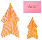 Gift set zebra pink/orange Thee- en Keukendoek *~~nieuw~~*, Huis en Inrichting, Keuken | Textiel, Verzenden, Nieuw, Oranje, Theedoek of Handdoek