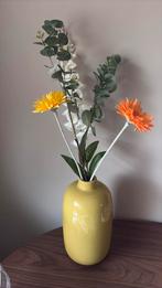 Grote glazen vaas IKEA en set droogbloemen, Ophalen of Verzenden, Zo goed als nieuw