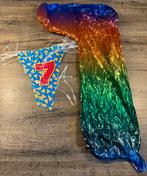 Slinger cijfer 7 + folieballon 7, Ophalen of Verzenden, Zo goed als nieuw, Versiering, Verjaardag
