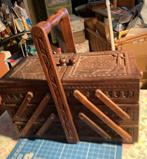 Indische Houtsnijwerk Naaidoos, Ophalen of Verzenden, Gebruikt, Overige typen