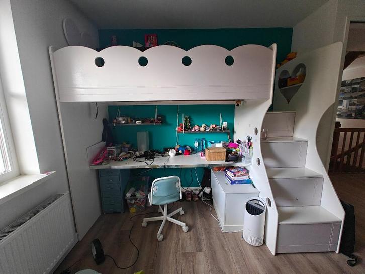 Hoogslaper, Kinderen en Baby's, Kinderkamer | Stapelbedden en Hoogslapers, Gebruikt, Hoogslaper, Ophalen