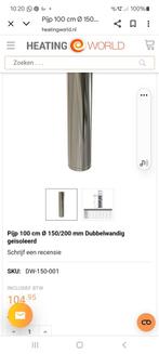 Dubbelwandige kachelpijp, Ophalen of Verzenden, Nieuw