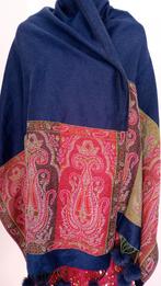 stola met franjes en bolletjes, Ophalen of Verzenden, Zo goed als nieuw, Maat 46/48 (XL) of groter, Sjaal