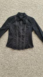 Sandro Paris zwart getailleerde blouse, Zwart, Ophalen of Verzenden, Zo goed als nieuw, Maat 38/40 (M)