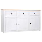 bied tekoop    aan   ,dressoir  massief grenenhout wit, Ophalen, 100 tot 150 cm, Nieuw, Grenenhout