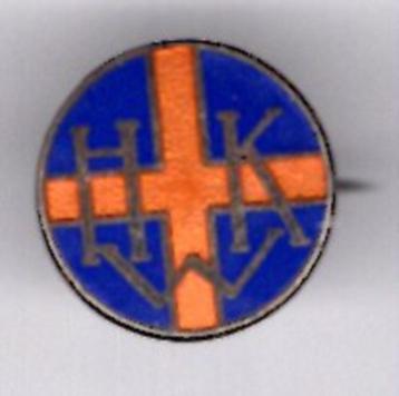 H.K.W. email op koper broche ( H_202 ) beschikbaar voor biedingen