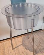 IKEA HATTEN retro kunststof opberg bijzettafel + dienblad, Ophalen, Rond, Zo goed als nieuw, Minder dan 55 cm