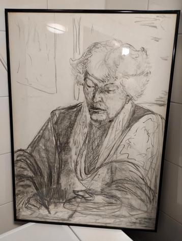 Nico Baak houtskool tekening  beschikbaar voor biedingen