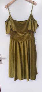 Mooi velourse off shoulder jurk L, Kleding | Dames, Jurken, Maat 42/44 (L), Nieuw, Ophalen of Verzenden, Knielengte