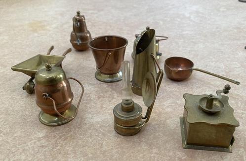 Speelgoed koper - miniatuur rood en geel koper, Antiek en Kunst, Antiek | Koper en Brons, Koper, Ophalen of Verzenden