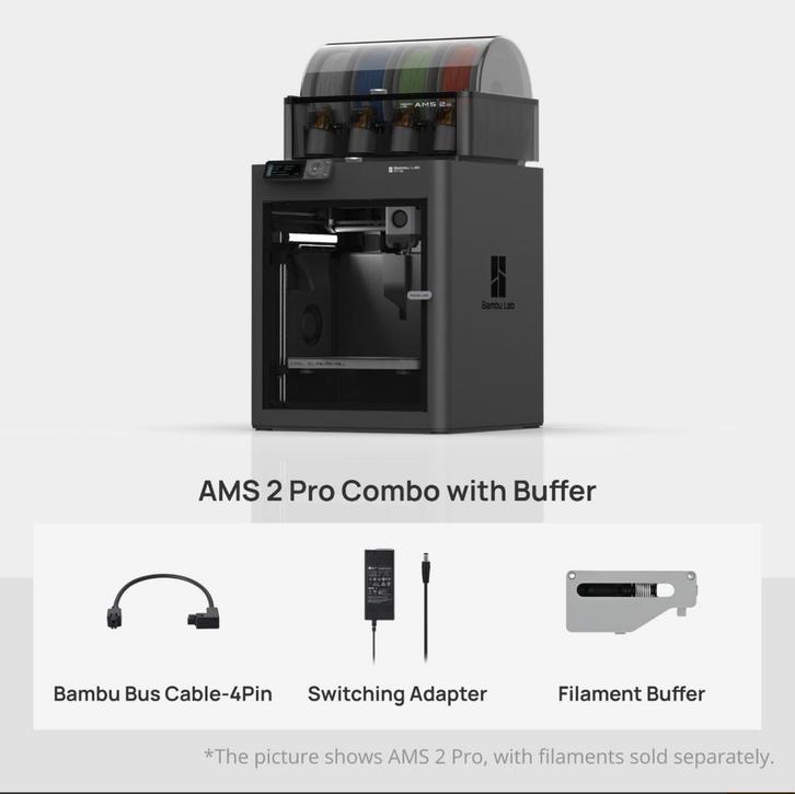 Bambu Lab P1S met AMS 2 Pro inc btw, Computers en Software, 3D Printers, Zo goed als nieuw, Ingebouwde Wi-Fi, Ophalen